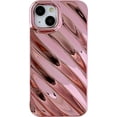 thumbnail image 1 of Cute Water Ripple Pattern Wave Shape Camera Lens Protection Soft Compatible with iPhone Case (Pink,iPhone 13 Pro), 1 of 14