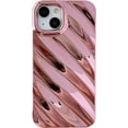 thumbnail image 1 of Cute Water Ripple Pattern Wave Shape Camera Lens Protection Soft Compatible with iPhone Case (Pink,iPhone 14), 1 of 14