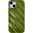 thumbnail image 1 of Cute Water Ripple Pattern Wave Shape Camera Lens Protection Soft Compatible with iPhone Case (Pink,iPhone 15 Plus), 1 of 5