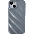 thumbnail image 1 of Cute Water Ripple Pattern Wave Shape Camera Lens Protection Soft Compatible with iPhone Case (Pink,iPhone 15 Plus), 1 of 5