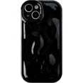 thumbnail image 1 of Cute Water Ripple Shape Camera Lens Protection Soft Compatible with iPhone Case (Black,iPhone 11), 1 of 8