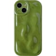 thumbnail image 1 of Cute Water Ripple Shape Camera Lens Protection Soft Compatible with iPhone Case (Green,iPhone 13 Pro Max), 1 of 8