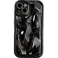 thumbnail image 1 of Cute Water Ripple Shape Camera Lens Protection Soft Compatible with iPhone Case (Light Black,iPhone 12 Pro Max), 1 of 14