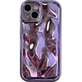 thumbnail image 1 of Cute Water Ripple Shape Camera Lens Protection Soft Compatible with iPhone Case (Light Purple,iPhone 14 Pro), 1 of 14