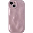 thumbnail image 1 of Cute Water Ripple Shape Camera Lens Protection Soft Compatible with iPhone Case (Pink,iPhone 14 Pro Max), 1 of 8
