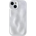 thumbnail image 1 of Cute Water Ripple Shape Camera Lens Protection Soft Compatible with iPhone Case (White,iPhone 12 Pro Max), 1 of 8