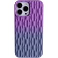 thumbnail image 1 of Cute Water Ripple for iPhone 14 Pro Max Case,Wave Shape Camera Lens Protection Shockproof Soft Silicone Gradient Phone Cases for 14 Pro Max 6.7"(Purple Gray), 1 of 11