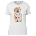 thumbnail image 1 of Cute Watercolor Chow Chow Dog T-Shirt Women -Image by Shutterstock, Female XX-Large, 1 of 4