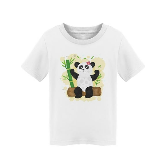 Cute Watercolor Panda Design T-Shirt Toddler -Image by Shutterstock,  3 Toddler