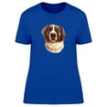 thumbnail image 1 of Cute Watercolor St Bernard Dog T-Shirt Women -Image by Shutterstock, Female Small, 1 of 2