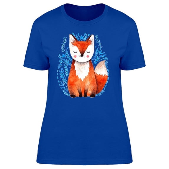 Cute Watercolored Fox Tee Women's -Image by Shutterstock