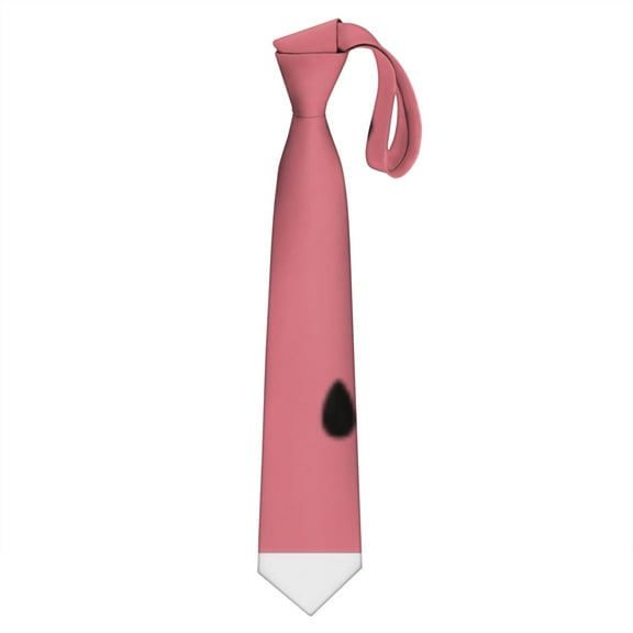 Cute Watermelon Print Men's Wedding Tie - Tropical Fruit Pattern Satin Necktie for Groomsmen - Wrinkle-Resistant Summer Party Accessory