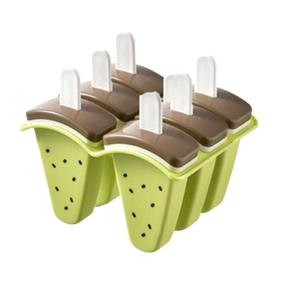 Cute Watermelon Shape Popsicle Molds, Watermelon Popsicle Maker with Lid, Reusable Silicone Easy Release Rubber Watermelon S