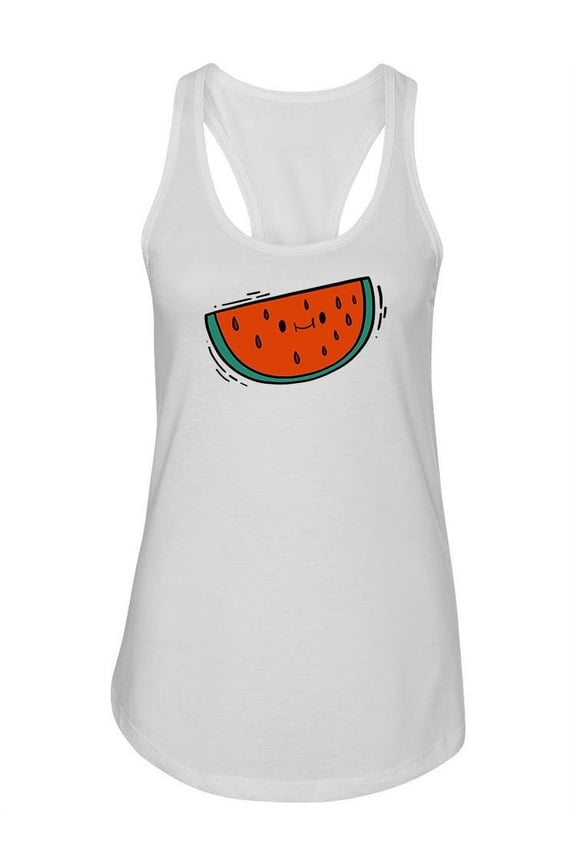 Cute Watermelon Slice. Tank Women -Image by Shutterstock, Female x-Small