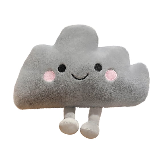 Cute Weather Forecast Series Plush Toy Set Soft Cloud Sun Lightning Stuffed Animal Doll Room Decor Soothing Cuddle Pillow Accent 11.8 Inch
