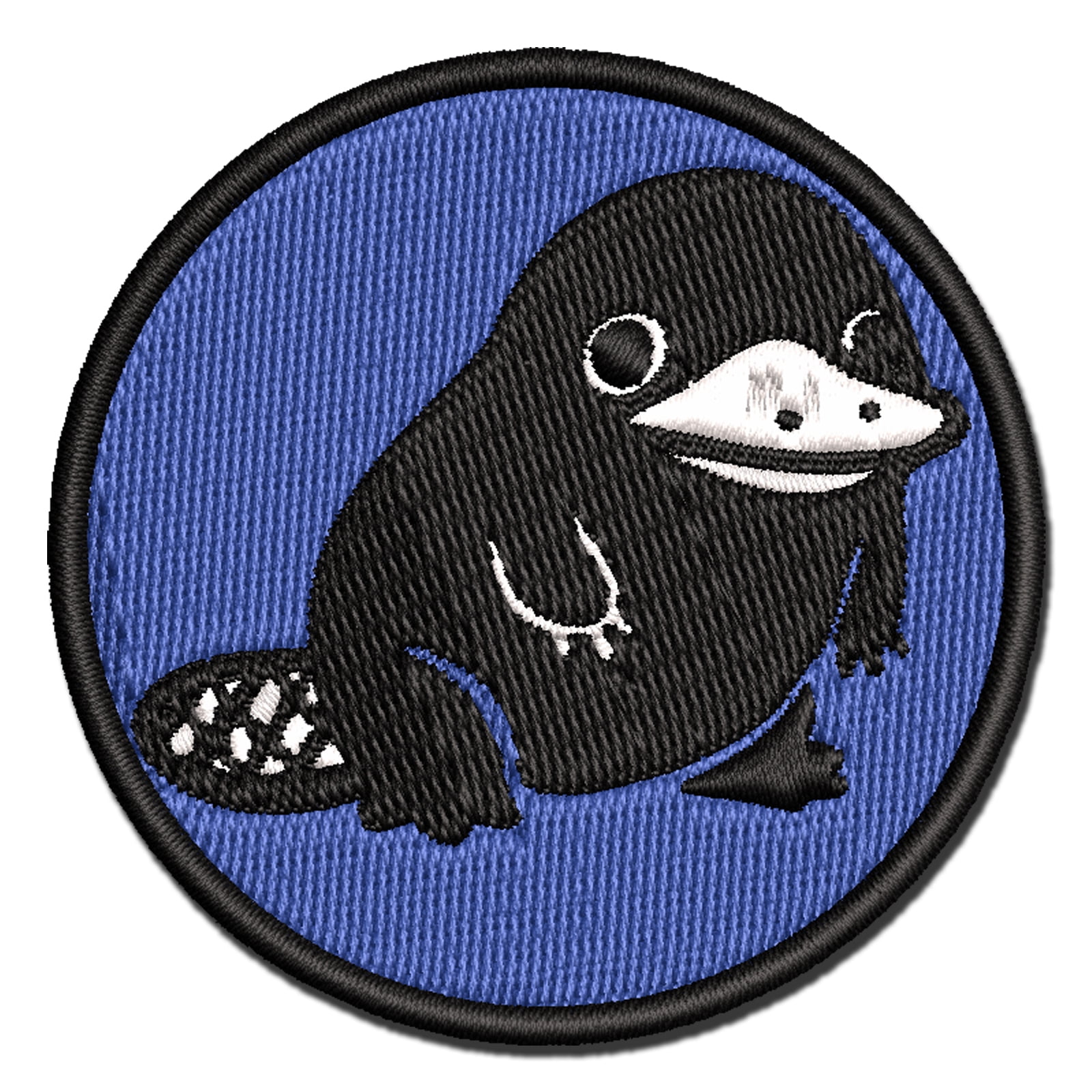 Cute Weird Duck Billed Platypus Applique Multi-Color Embroidered Iron-On Patch - 3.5 Inch Large