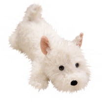 Cute West Highland Terrier Plush Toy, Soft White Dog Stuffed Animal Doll, Adorable Puppy Plush for Sofa & Bed Decor, Birthday Gift for Dog Lovers