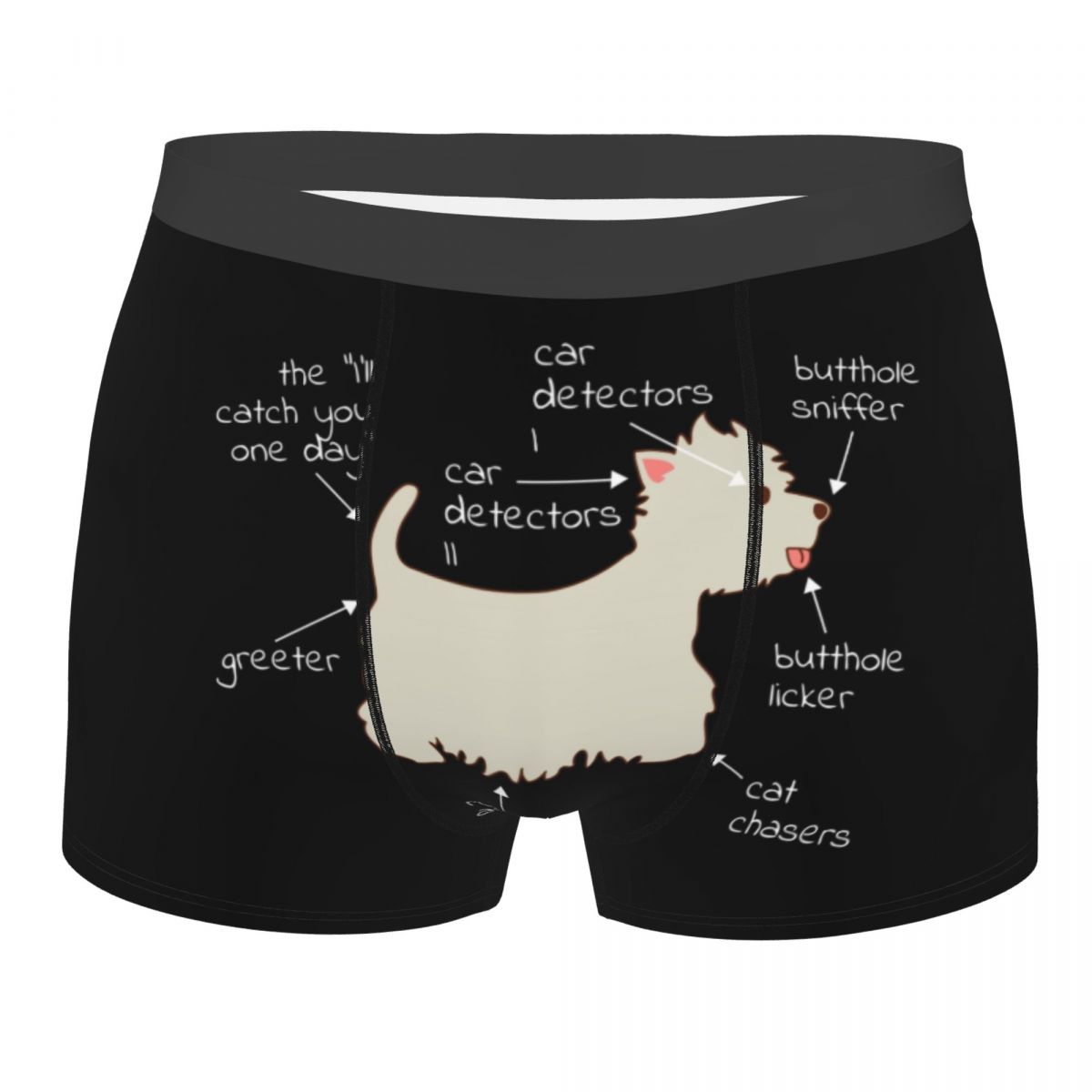 Dog breed leggings with pockets - WEST HIGHLAND WHITE TERRIER - HERTTAHOUND - grey