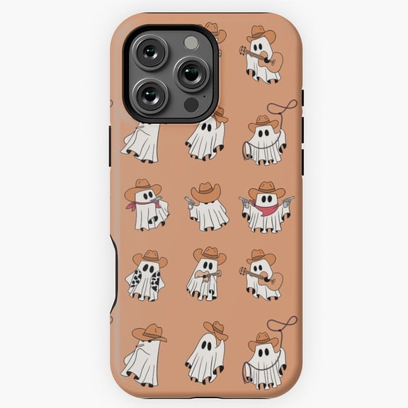 Cute Western Cowboy Ghosts Art Phone Case for iPhone 16 15 14 13 12 11 Pro Max M5900683