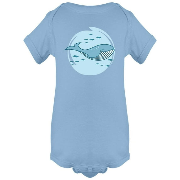 Cute Whale Cartoon Design Bodysuit Infant -Image by Shutterstock, 24 Months