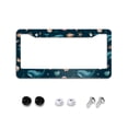 thumbnail image 1 of Cute Whales License Plate Frames Universal Aluminum Tag Holder Cover with 2 Holes Screws for Front Rear Car Plate Decor 12x6 Inch for Women Men, 1 of 6