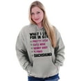 thumbnail image 1 of Cute What Look In Guys Dachshund Dog Hoodie Sweatshirt Women Brisco Brands L, 1 of 6