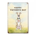 thumbnail image 1 of Cute Whippet Loves Dad Happy Father's Day Vertical Metal Aluminum Sign Dog Lover Wall Art Home Decor - 12008, 1 of 5