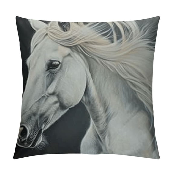 Cute White Beauty Pattern Throw Pillow, , Multicolor