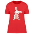thumbnail image 1 of Cute White Rabbit Cartoon T-Shirt Women -Image by Shutterstock, Female x-Large, 1 of 2