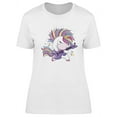 thumbnail image 1 of Cute White Rocking Unicorn T-Shirt Women -Image by Shutterstock, Female 3X-Large, 1 of 2
