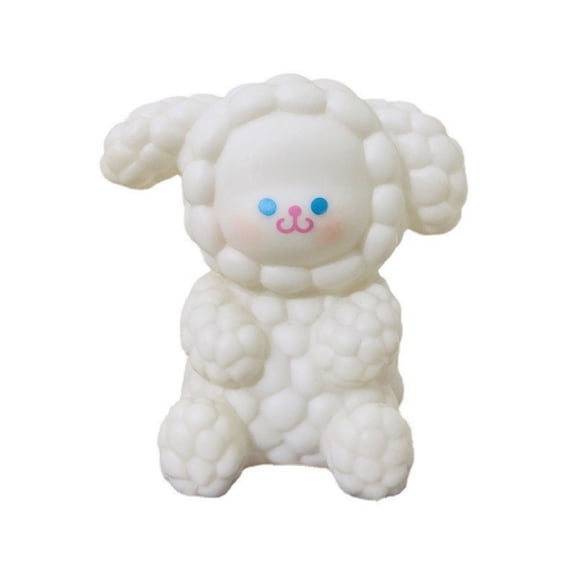 Cute White Sheep Night Light, Rechargeable LED Night Light, Silicone Touch Lamp with 3-Level Dimming Warm White Light B