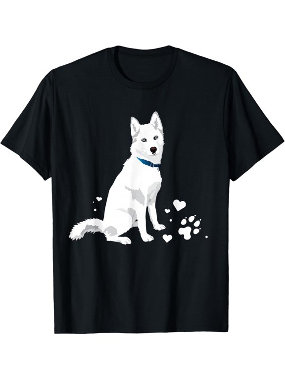 Cute White Siberian Husky - Sweet White Snow Dog Gift Unisex T-Shirt