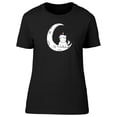 thumbnail image 1 of Cute White Unicorn On The Moon T-Shirt Women -Image by Shutterstock, Female Large, 1 of 2