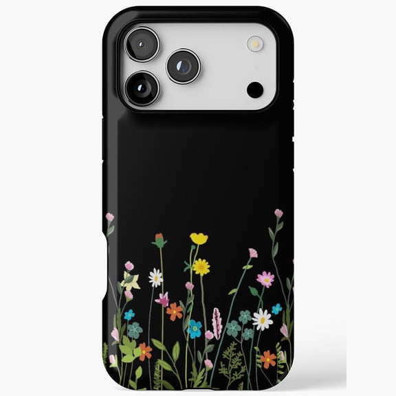 Cute Wildflower Bouquet Nature Art iPhone Case 17 11 12 13 14 15 16 Pro Max