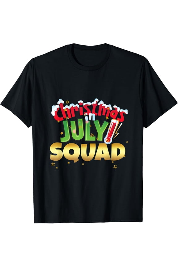 Cute Winter Holiday In July Squad Summer Group Santa Team T-Shirt