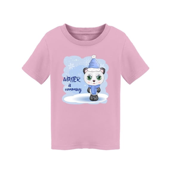 Cute Winter Panda Bear T-Shirt Toddler -Image by Shutterstock, 5 Toddler