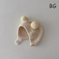 thumbnail image 1 of Cute Winter Warm Kids Girl Boys Baby Hats Fleece Wool Hemming Caps with Ball Wool Ear Protection Hats Soft Newborn Bonnet (Beige), 1 of 7