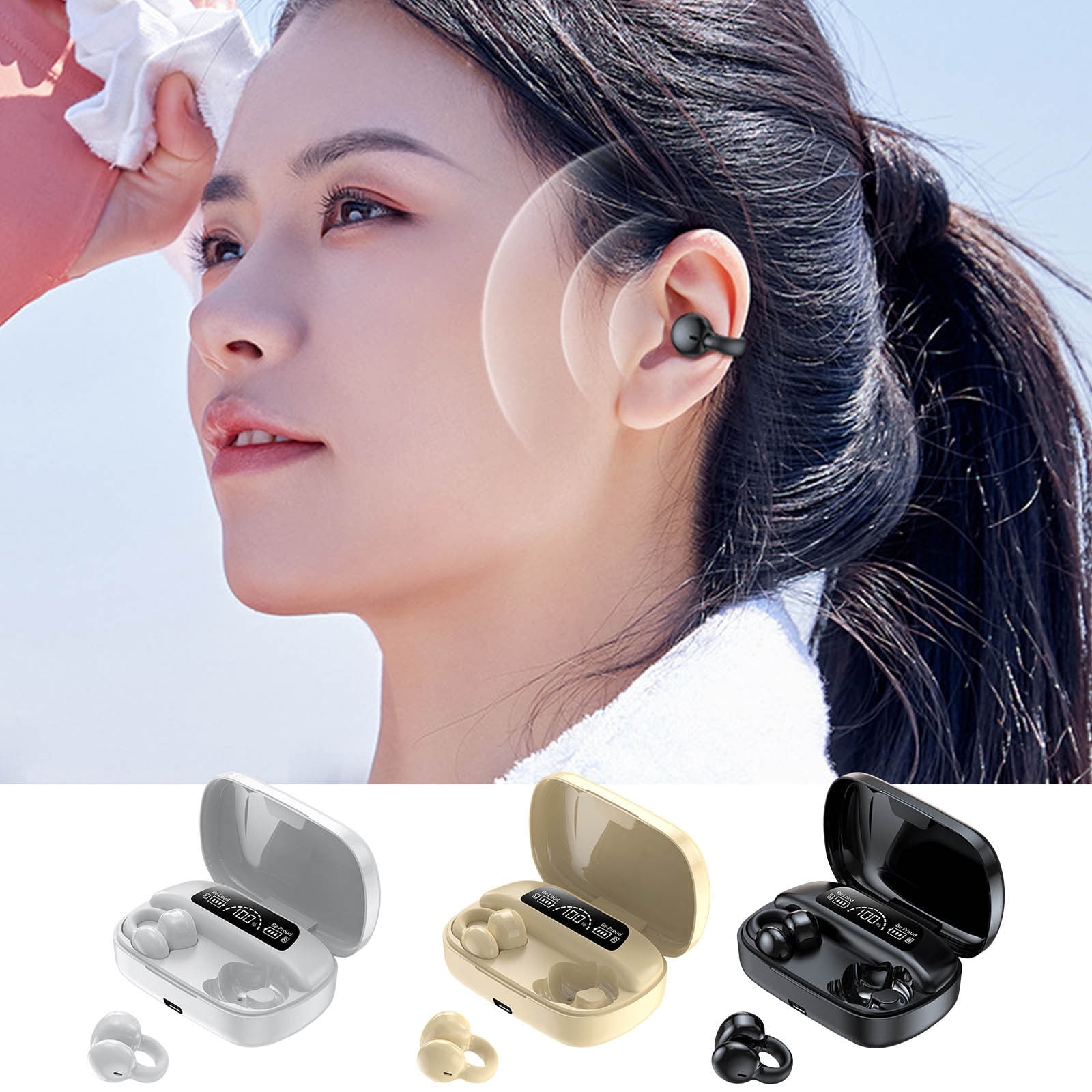 Cute Wireless Earbuds Bluetooth 5.3 with Charging Case HD Mic 24H Battery Touch Control Animal Shape for Kids Teens Adults by PALIFEUR