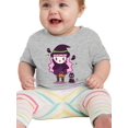 thumbnail image 1 of Cute Witch Costume Girl. T-Shirt Infant -Image by Shutterstock,  6 Months, 1 of 4