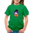 thumbnail image 1 of Cute Witch Girl Pumpkin Costume T-Shirt Juniors -Image by Shutterstock,  x-Small, 1 of 4