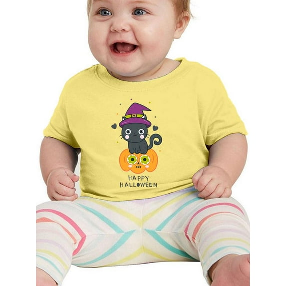 Cute Witch Hat Kitten T-Shirt Infant -Image by Shutterstock, 12 Months