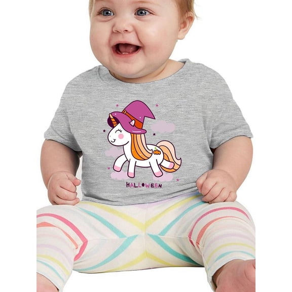 Cute Witch Hat Unicorn T-Shirt Infant -Image by Shutterstock,  18 Months