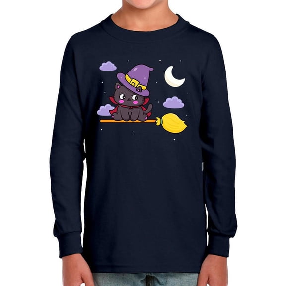 Cute Witch Kitten Long Sleeve Toddler -Image by Shutterstock,  2 Toddler
