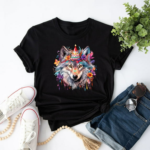 Cute Wolf Party Birthday Themed Festive Wolves Lover Themed Wolf T ...