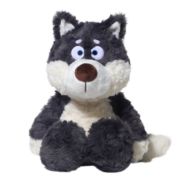 Cute Wolf Plush Toy, Ultra-Soft Stuffed Animal Doll for Cuddling and Room Decor