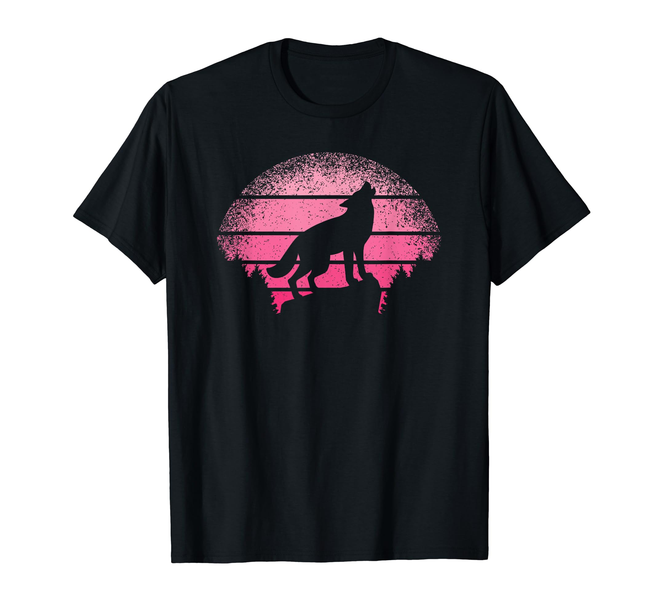 Cute Wolf Wildlife Animal Wilderness Retro Wolves Girl Women TShirt