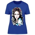 thumbnail image 1 of Cute Woman With A Flower Wreath T-Shirt Women -Image by Shutterstock, Female x-Large, 1 of 2