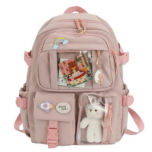 Cute Women Backpacks Waterproof Multi-Pocket Nylon School Backpack for Student Female Teenagerss Kawaii Laptop Book Pack Mochilas