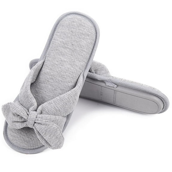 Cute Womens Open Toe Summer Bedroom Slippers Home Ladies Comfy Slippers Memory Foam Sandal（Size：5-6）