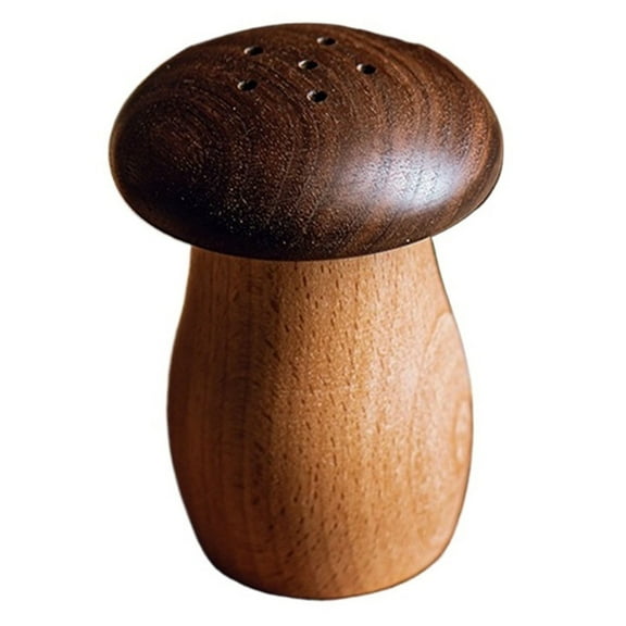 Cute Wooden Mushroom Shape Toothpick Dispenser Container for Home Kitchen Restaurant